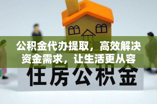 雷山公积金代办提取，高效解决资金需求，让生活更从容