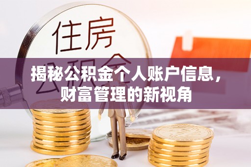 雷山揭秘公积金个人账户信息，财富管理的新视角