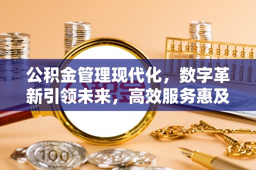 雷山公积金管理现代化，数字革新引领未来，高效服务惠及民生