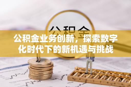 雷山公积金业务创新，探索数字化时代下的新机遇与挑战