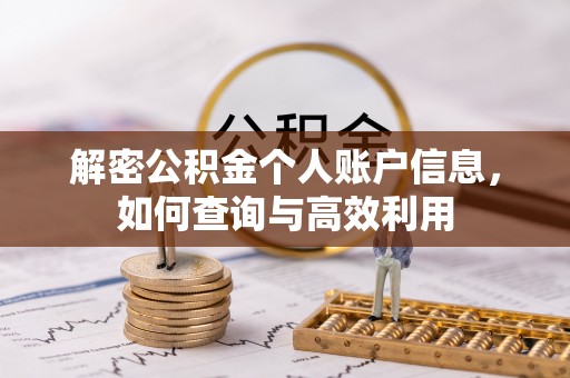 雷山解密公积金个人账户信息，如何查询与高效利用