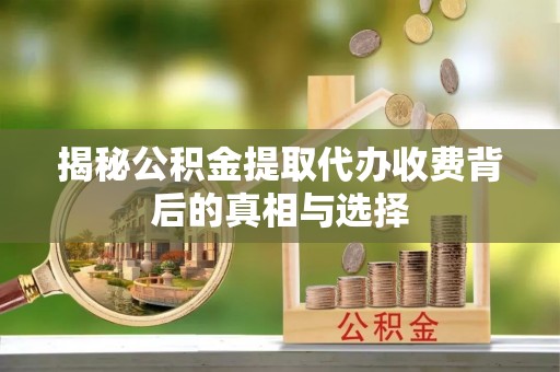 雷山揭秘公积金提取代办收费背后的真相与选择