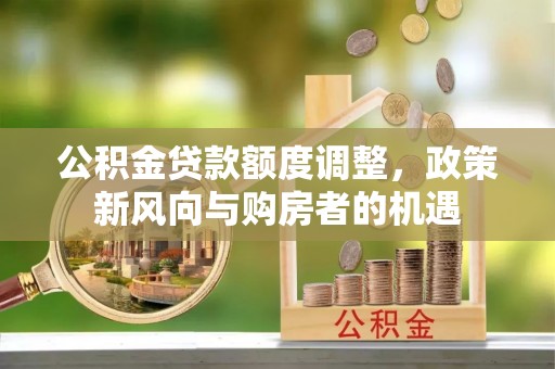 雷山公积金贷款额度调整，政策新风向与购房者的机遇