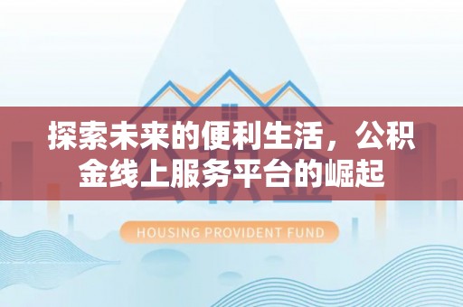 雷山探索未来的便利生活，公积金线上服务平台的崛起