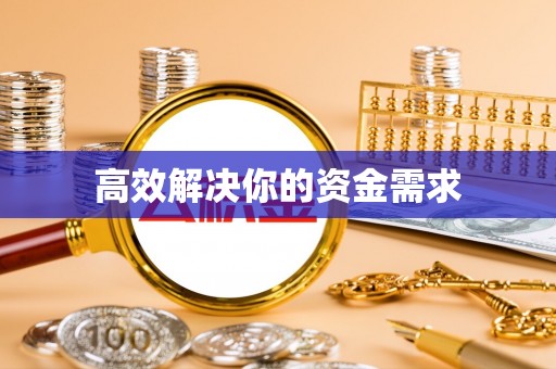 雷山高效解决你的资金需求