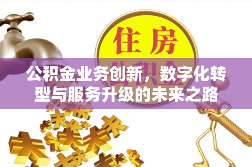 雷山公积金业务创新，数字化转型与服务升级的未来之路