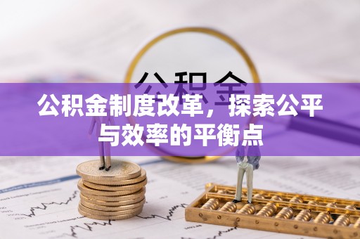 雷山公积金制度改革，探索公平与效率的平衡点