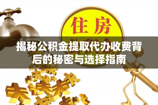 雷山揭秘公积金提取代办收费背后的秘密与选择指南