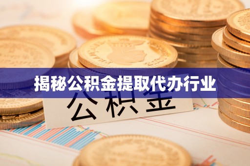 雷山揭秘公积金提取代办行业