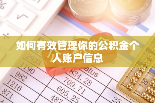 雷山如何有效管理你的公积金个人账户信息