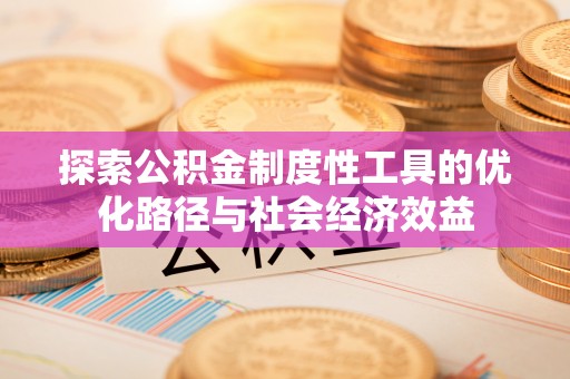 雷山探索公积金制度性工具的优化路径与社会经济效益