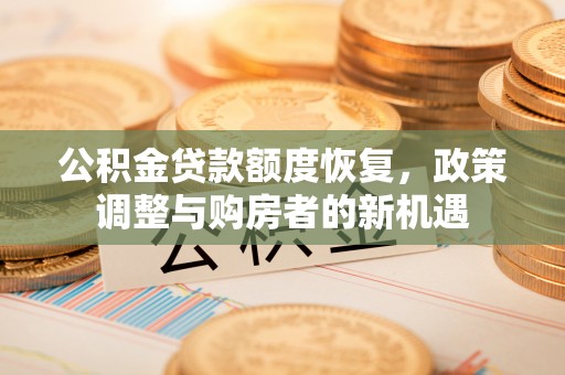 雷山公积金贷款额度恢复，政策调整与购房者的新机遇